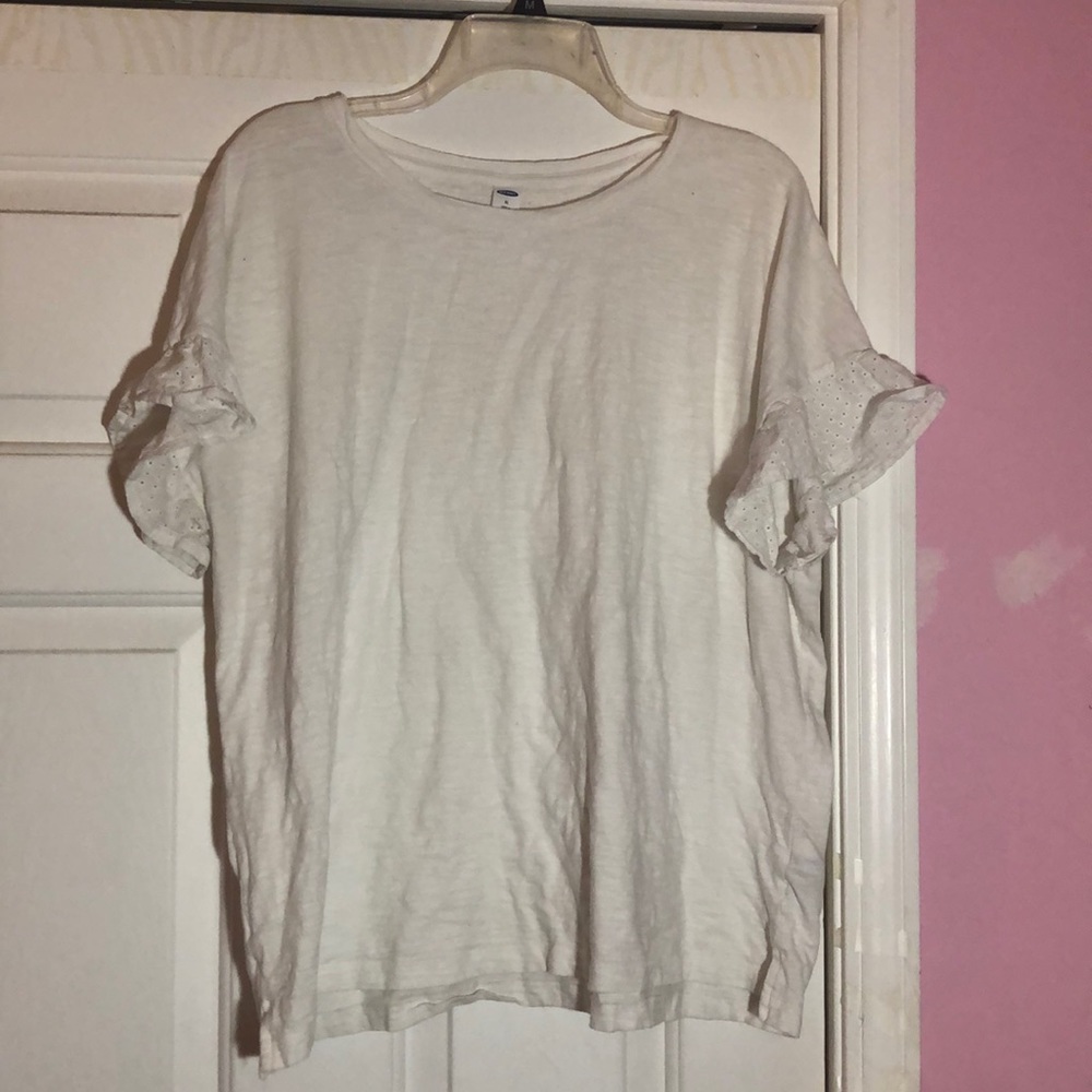White short sleeved blouse Old Navy